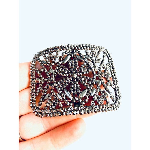 Antique VTG Victorian Berlin Iron Geometric Buckle main image 7